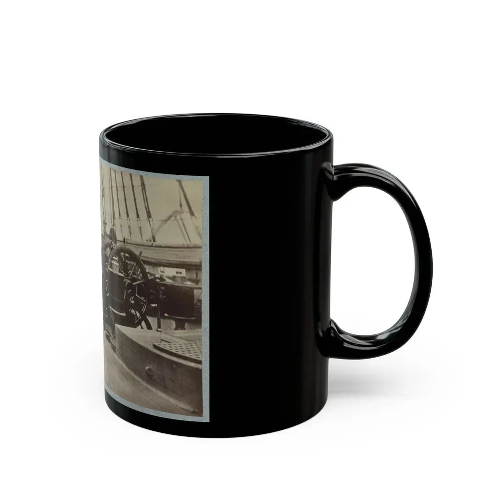 Admiral Farragut And Captain Drayton On Deck Of U.S. Frigate Hartford 001 (U.S. Civil War) Black Coffee Mug - Go Mug Yourself