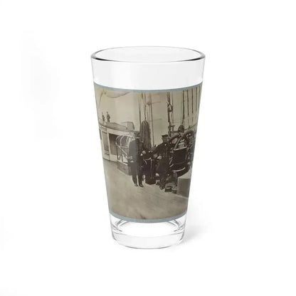 Admiral Farragut And Captain Drayton On Deck Of U.S. Frigate Hartford 001 (U.S. Civil War) Pint Glass 16oz 16oz - Go Mug Yourself