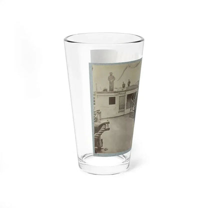 Admiral Farragut And Captain Drayton On Deck Of U.S. Frigate Hartford 001 (U.S. Civil War) Pint Glass 16oz - Go Mug Yourself