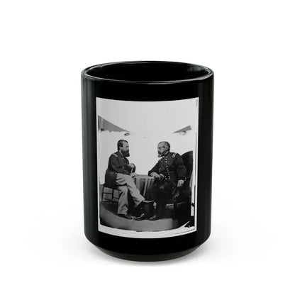 Admiral Porter And General Meade. (U.S. Civil War) Black Coffee Mug 15oz - Go Mug Yourself