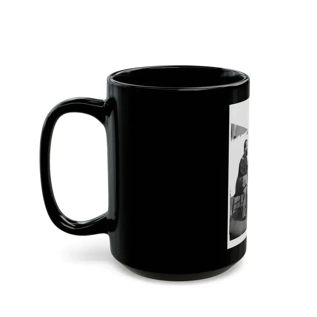 Admiral Porter And General Meade. (U.S. Civil War) Black Coffee Mug - Go Mug Yourself