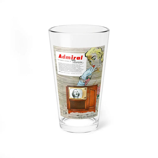 Admiral TV advertisement, 1951 (Magazine Illustration) Pint Glass 16oz-16oz-Go Mug Yourself