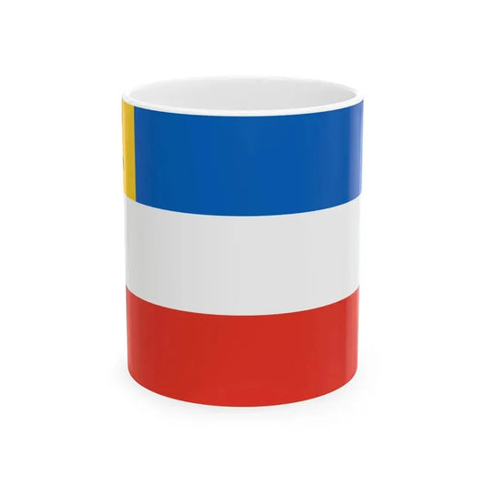 Admiralty flag of Rostock (Germany) White Coffee Mug 11oz - Go Mug Yourself