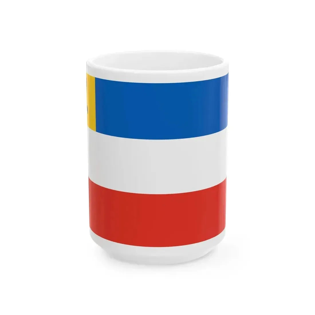 Admiralty flag of Rostock (Germany) White Coffee Mug 15oz - Go Mug Yourself