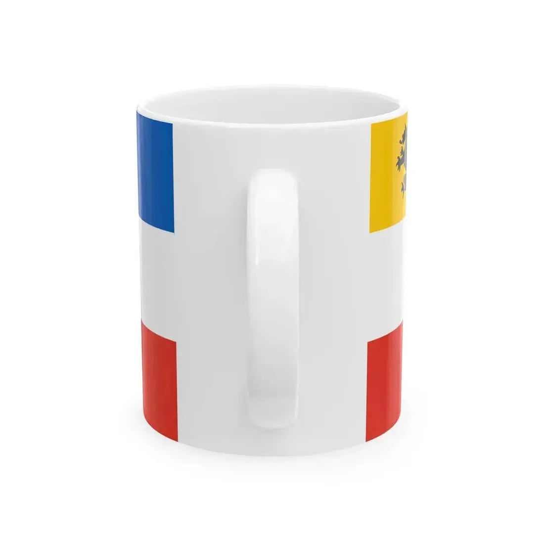 Admiralty flag of Rostock (Germany) White Coffee Mug - Go Mug Yourself