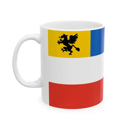 Admiralty flag of Rostock (Germany) White Coffee Mug - Go Mug Yourself