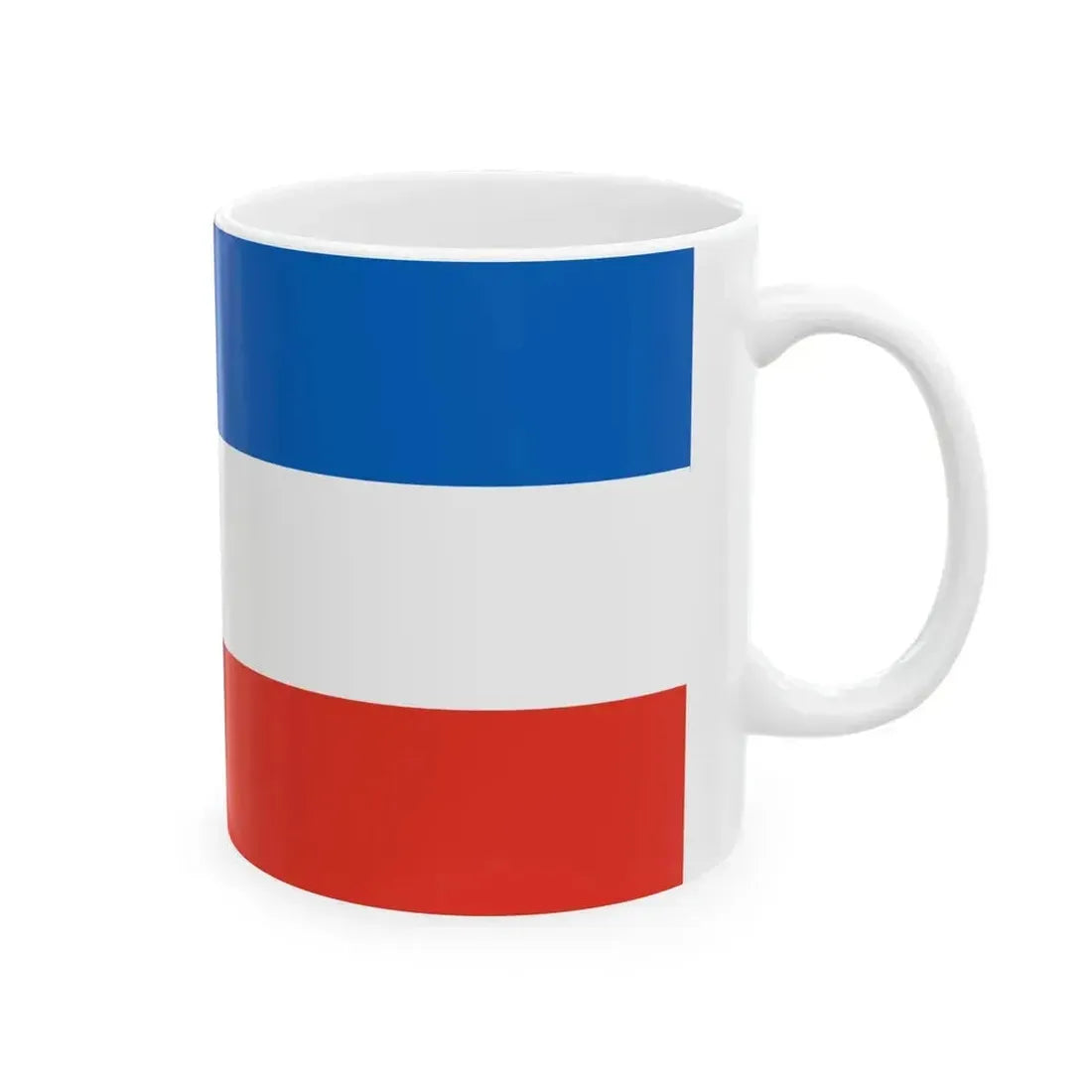 Admiralty flag of Rostock (Germany) White Coffee Mug - Go Mug Yourself