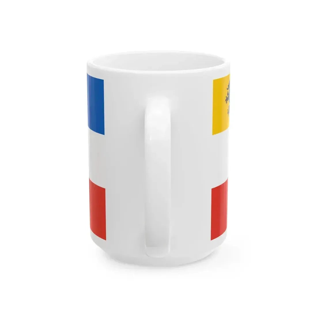 Admiralty flag of Rostock (Germany) White Coffee Mug - Go Mug Yourself