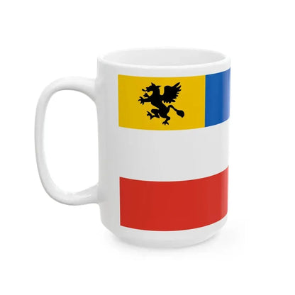 Admiralty flag of Rostock (Germany) White Coffee Mug - Go Mug Yourself