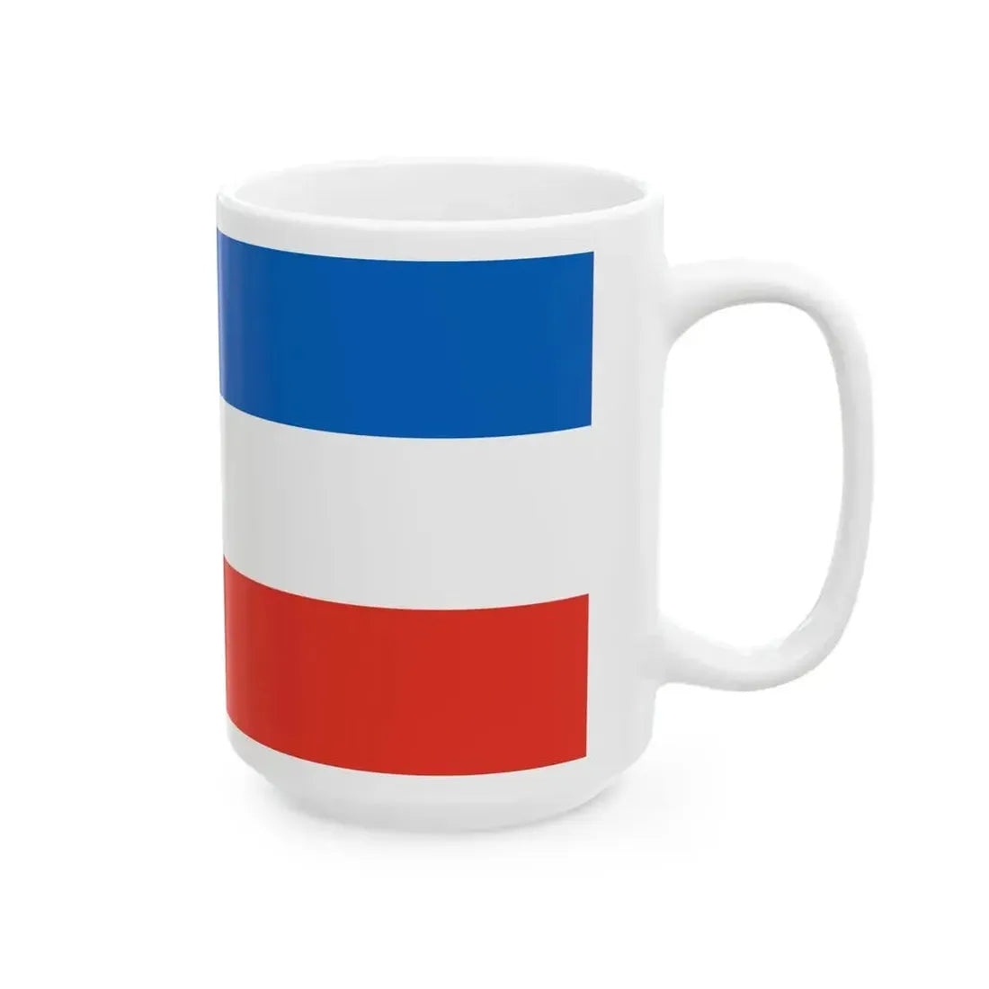 Admiralty flag of Rostock (Germany) White Coffee Mug - Go Mug Yourself