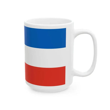 Admiralty flag of Rostock (Germany) White Coffee Mug - Go Mug Yourself
