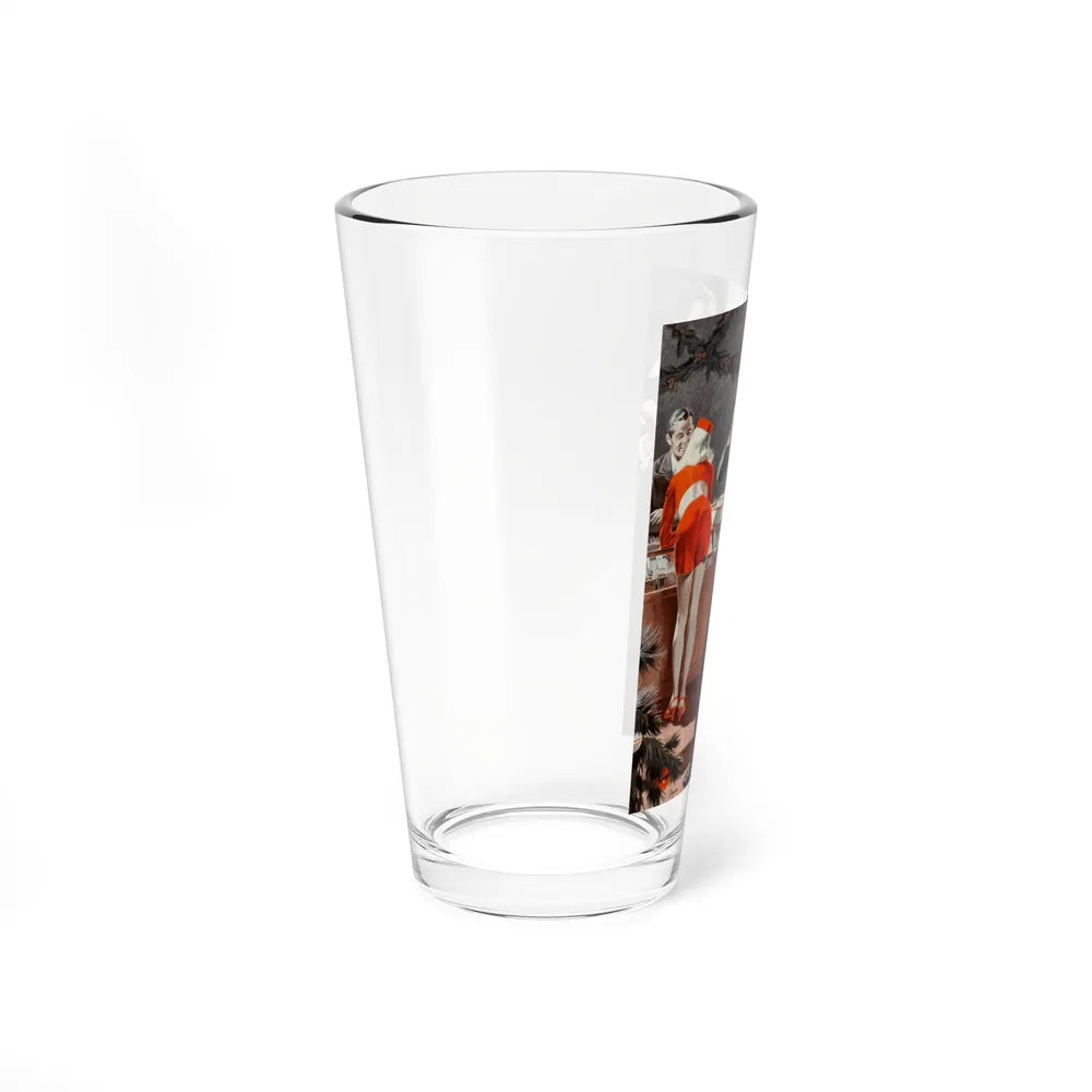 Admiring the Bellhop, Argosy pulp magazine story illustration (Magazine Illustration) Pint Glass 16oz-Go Mug Yourself