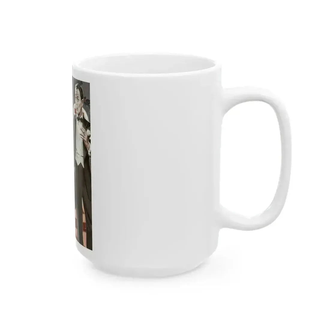 Admiring the Bellhop, Argosy pulp magazine story illustration - White Coffee Mug - Go Mug Yourself
