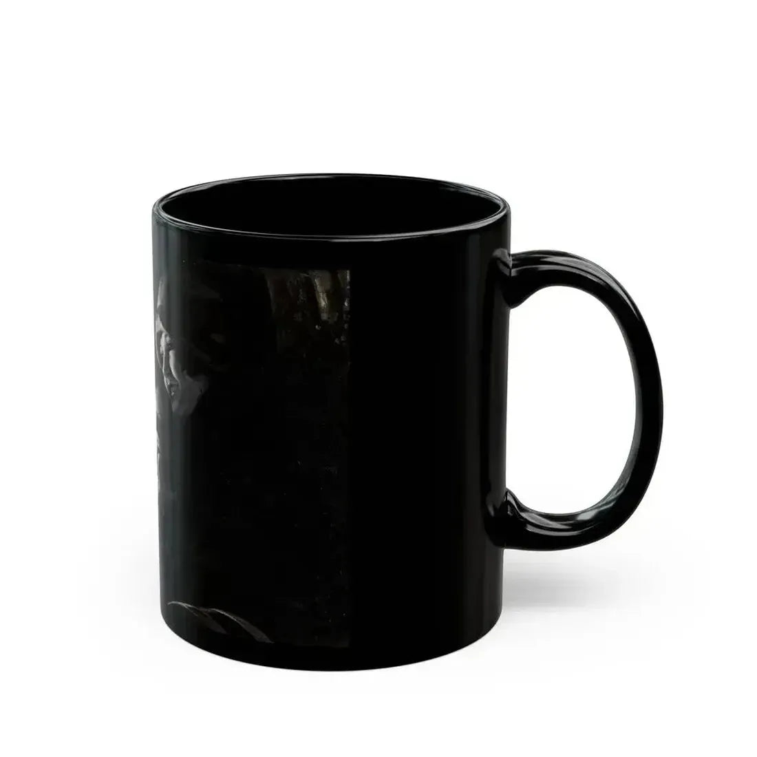 Admiring the Hood Ornament, car ad illustration - Black Coffee Mug - Go Mug Yourself