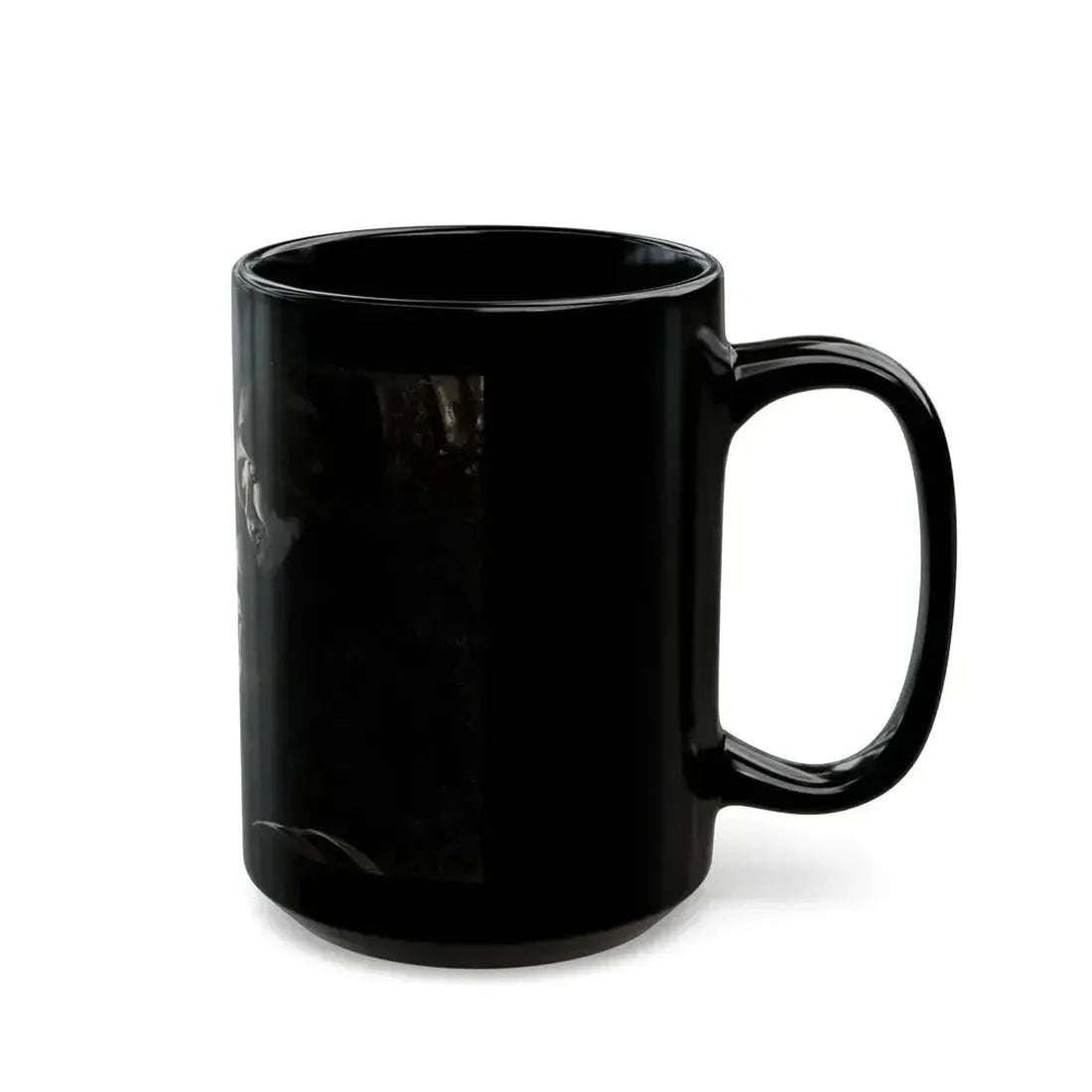 Admiring the Hood Ornament, car ad illustration - Black Coffee Mug - Go Mug Yourself
