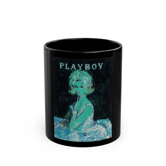 Admiring the View, Playboy, 1965 - Black Coffee Mug-11oz-Go Mug Yourself