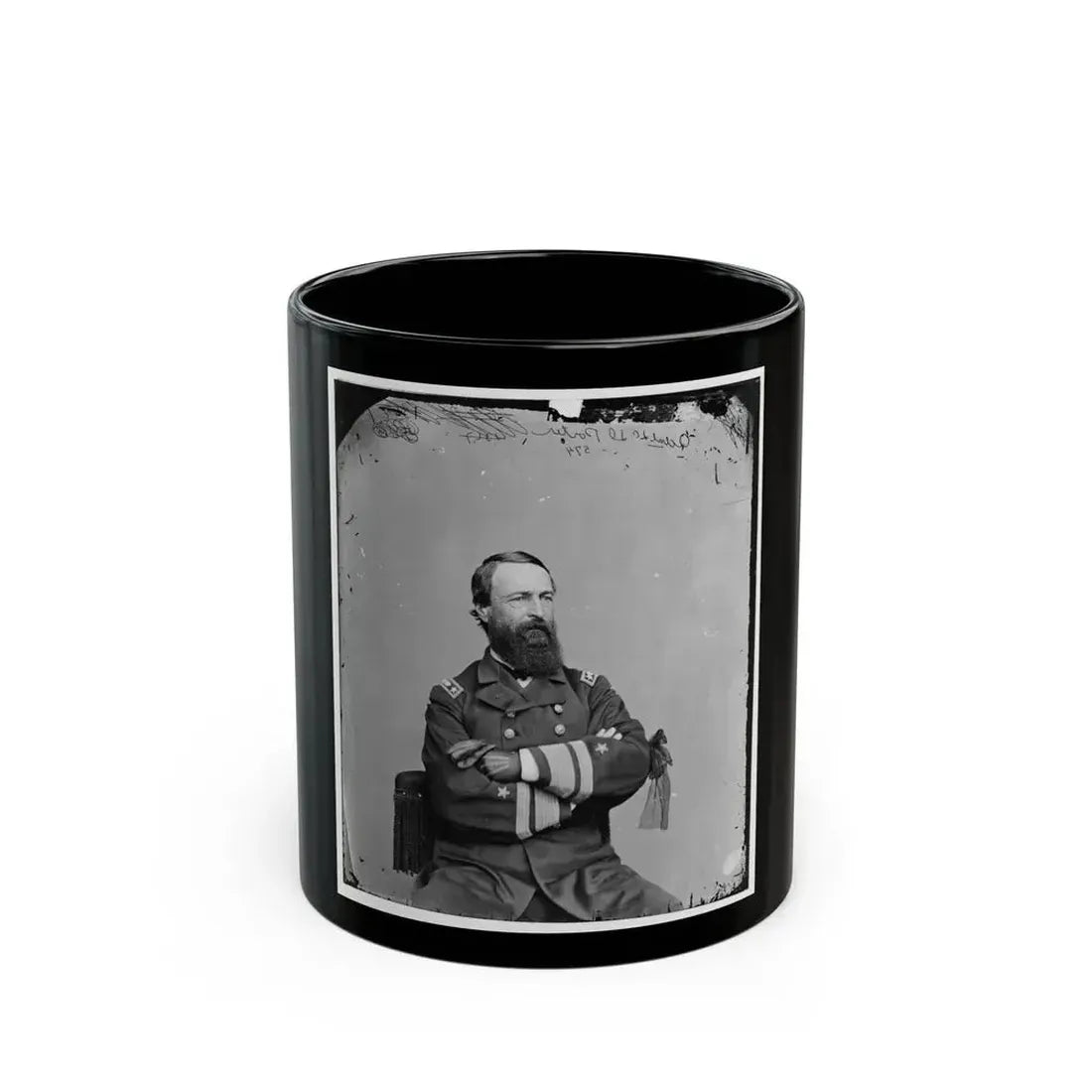 Adml. D.D. Porter, U.S.N. (U.S. Civil War) Black Coffee Mug 11oz - Go Mug Yourself