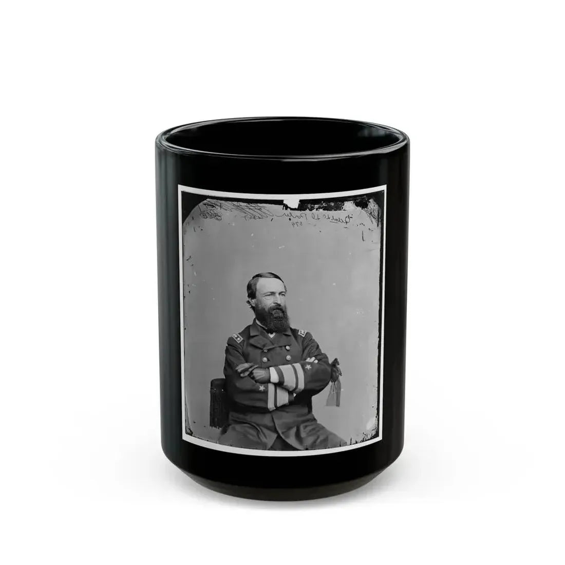 Adml. D.D. Porter, U.S.N. (U.S. Civil War) Black Coffee Mug 15oz - Go Mug Yourself
