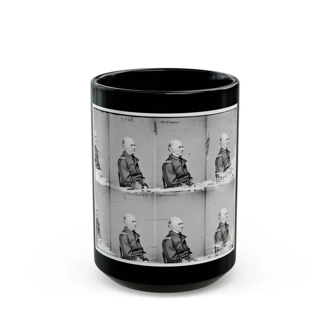 Adml. Shubrick, U.S.N. (U.S. Civil War) Black Coffee Mug 15oz - Go Mug Yourself