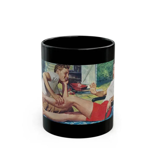 Adolescent Afternoon, The Saturday Evening Post, January 31, 1959 - Black Coffee Mug 11oz - Go Mug Yourself