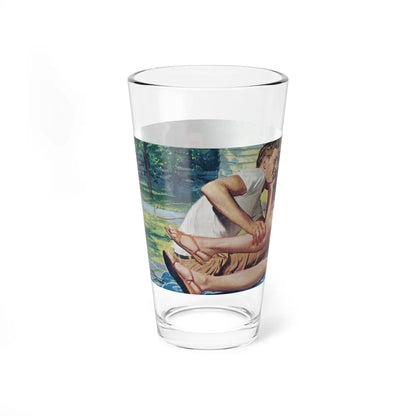 Adolescent Afternoon, The Saturday Evening Post, January 31, 1959 (Magazine Illustration) Pint Glass 16oz-Go Mug Yourself