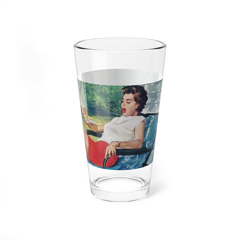 Adolescent Afternoon, The Saturday Evening Post, January 31, 1959 (Magazine Illustration) Pint Glass 16oz-Go Mug Yourself