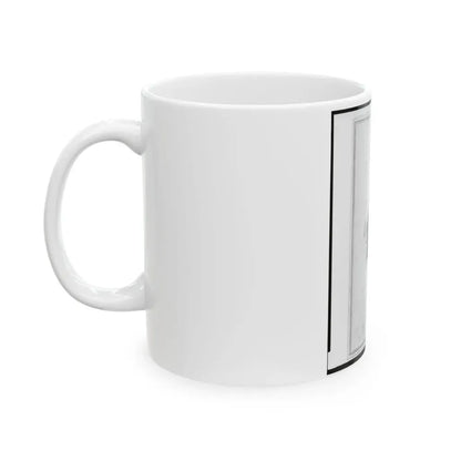 Adolph Metzner, Union Officer In The 32nd Indiana Regiment, Full-Length Portrait, Standing, Facing Front (U.S. Civil War) White Coffee Mug - Go Mug Yourself
