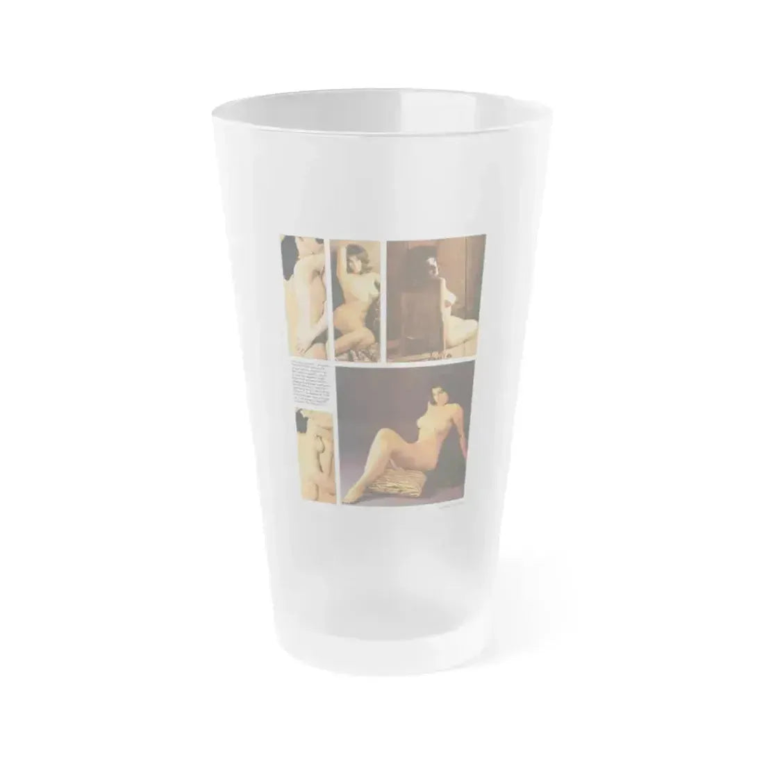 Adrienne Barbeau #01 - Nude Pictorial (Vintage Female Icon) Frosted Pint Glass 16oz 16oz Frosted - Go Mug Yourself