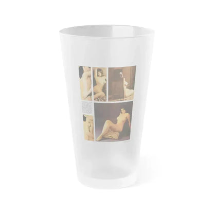 Adrienne Barbeau #01 - Nude Pictorial (Vintage Female Icon) Frosted Pint Glass 16oz 16oz Frosted - Go Mug Yourself