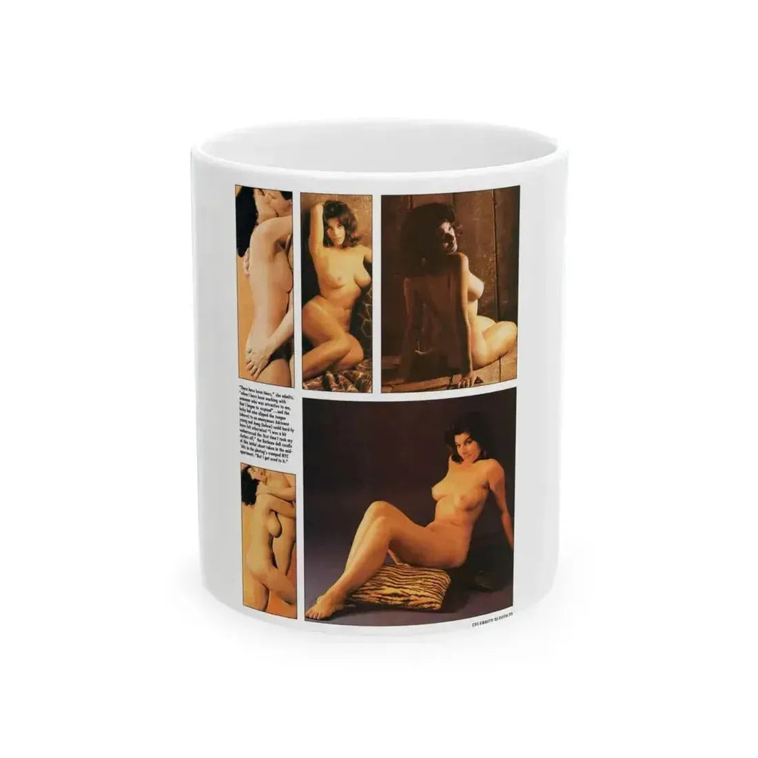 Adrienne Barbeau #01 - Nude Pictorial (Vintage Female Icon) White Coffee Mug 11oz - Go Mug Yourself