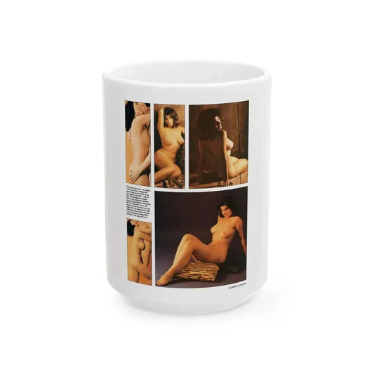 Adrienne Barbeau #01 - Nude Pictorial (Vintage Female Icon) White Coffee Mug 15oz - Go Mug Yourself