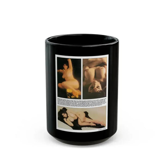 Adrienne Barbeau #02 - Nude Pictorial (Vintage Female Icon) Black Coffee Mug 15oz - Go Mug Yourself
