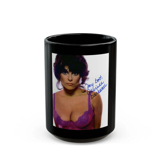 Adrienne Barbeau #07 (Vintage Female Icon) Black Coffee Mug-15oz-Go Mug Yourself