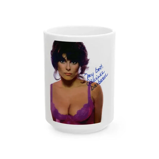 Adrienne Barbeau #07 (Vintage Female Icon) White Coffee Mug 15oz - Go Mug Yourself