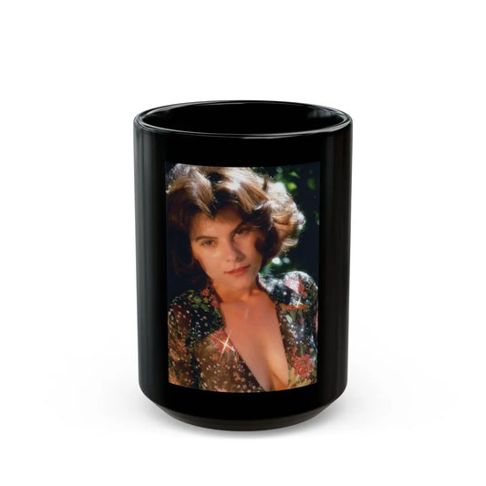 Adrienne Barbeau #13 (Vintage Female Icon) Black Coffee Mug-15oz-Go Mug Yourself