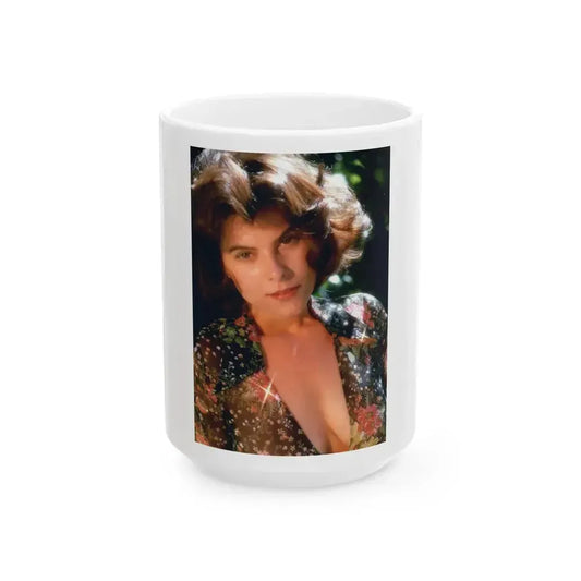 Adrienne Barbeau #13 (Vintage Female Icon) White Coffee Mug 15oz - Go Mug Yourself