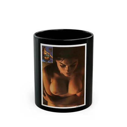 Adrienne Barbeau #18 - Topless (Vintage Female Icon) Black Coffee Mug 11oz - Go Mug Yourself