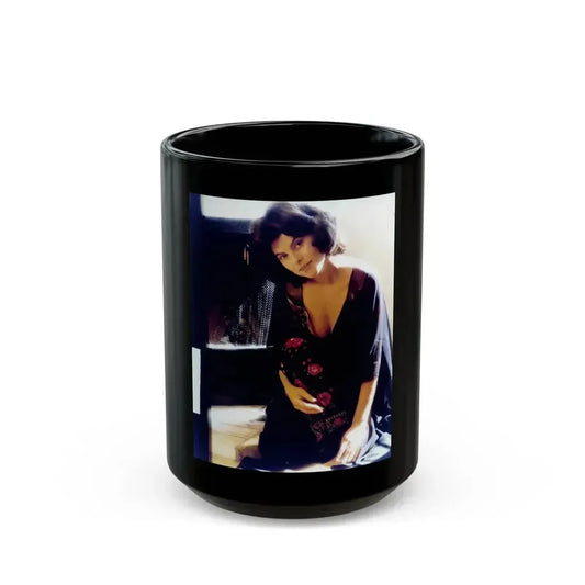 Adrienne Barbeau #27 (Vintage Female Icon) Black Coffee Mug 15oz - Go Mug Yourself