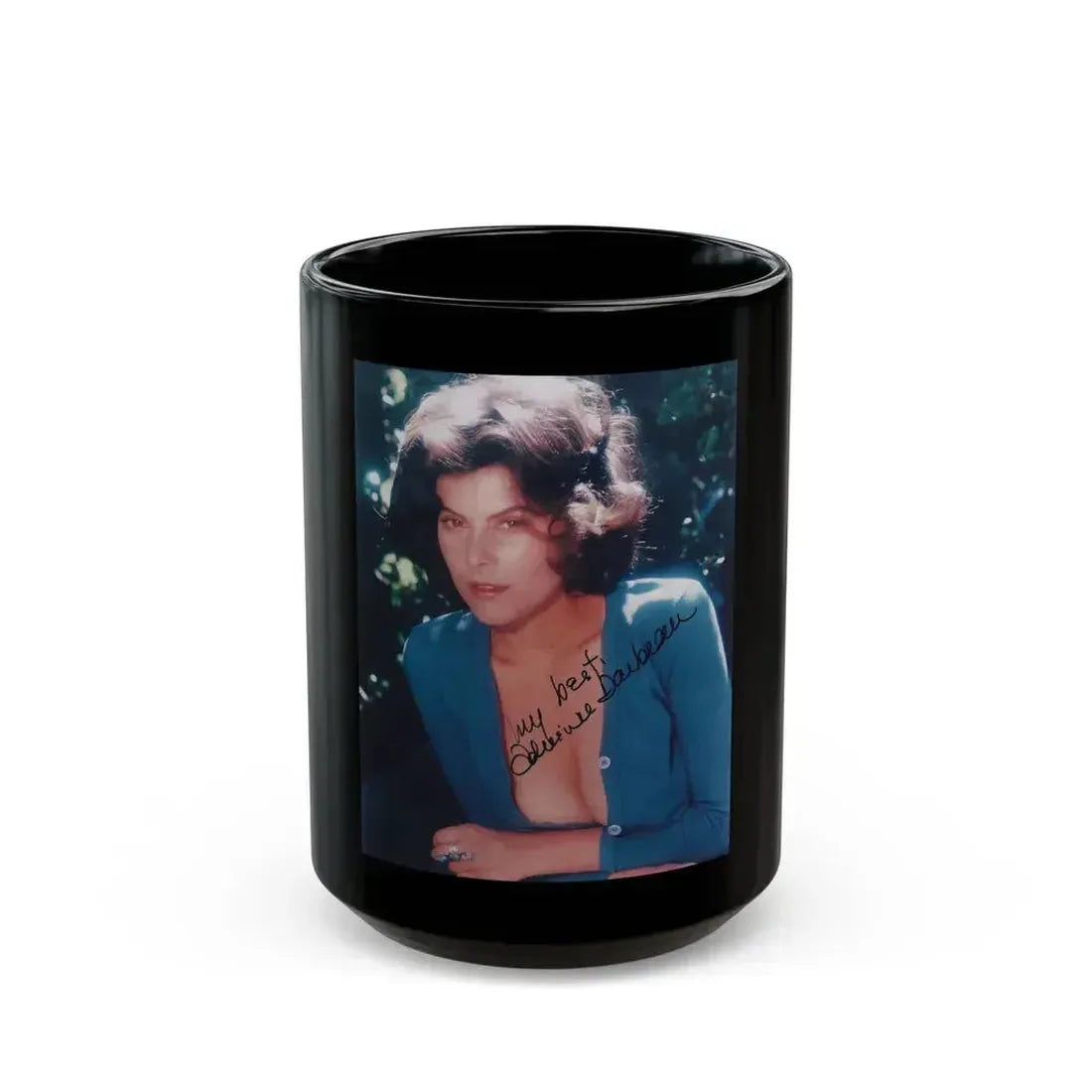 Adrienne Barbeau #38 (Vintage Female Icon) Black Coffee Mug 15oz - Go Mug Yourself