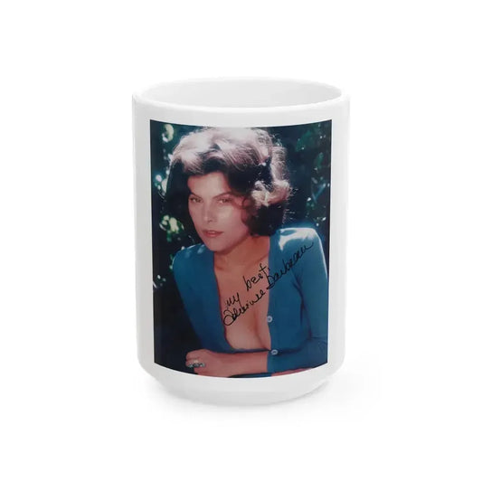 Adrienne Barbeau #38 (Vintage Female Icon) White Coffee Mug 15oz - Go Mug Yourself