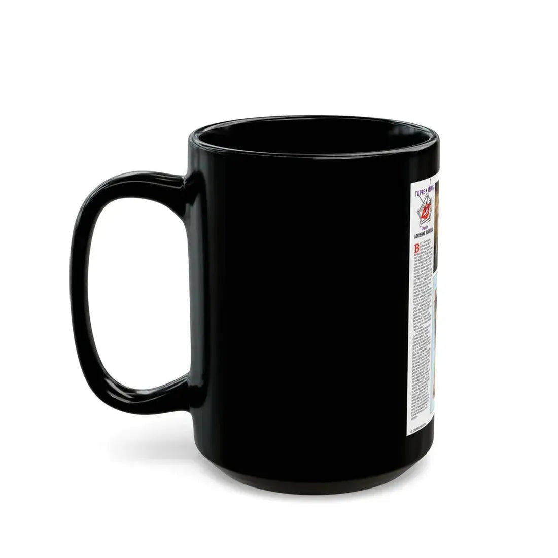 Adrienne Barbeau #47 - Topless Mag. Spread (Vintage Female Icon) Black Coffee Mug - Go Mug Yourself