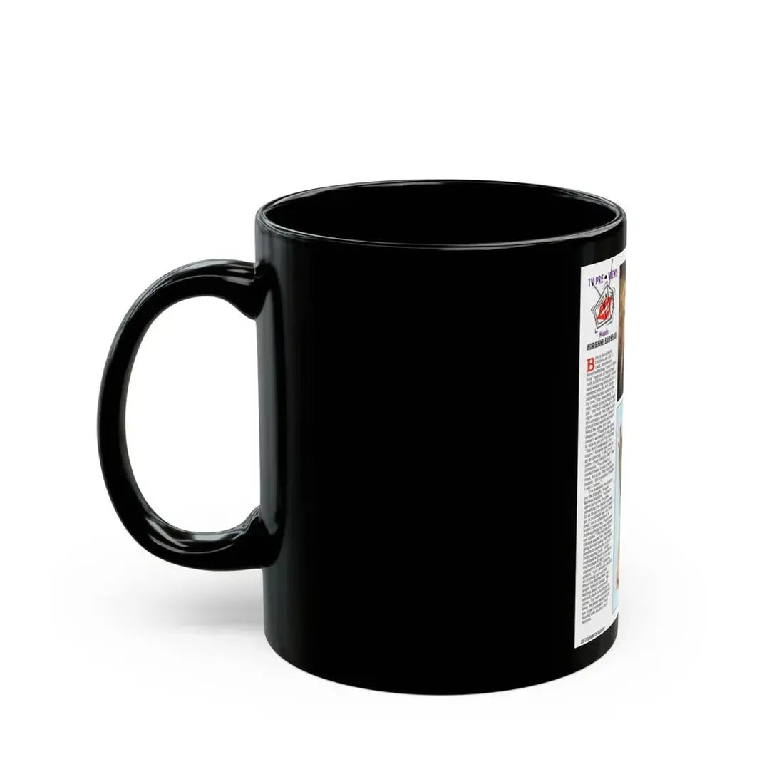 Adrienne Barbeau #47 - Topless Mag. Spread (Vintage Female Icon) Black Coffee Mug - Go Mug Yourself