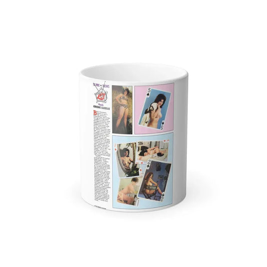 Adrienne Barbeau #47 - Topless Mag. Spread (Vintage Female Icon) Color Changing Coffee Mug 11oz - Go Mug Yourself