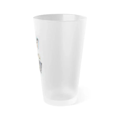 Adrienne Barbeau #47 - Topless Mag. Spread (Vintage Female Icon) Frosted Pint Glass 16oz - Go Mug Yourself