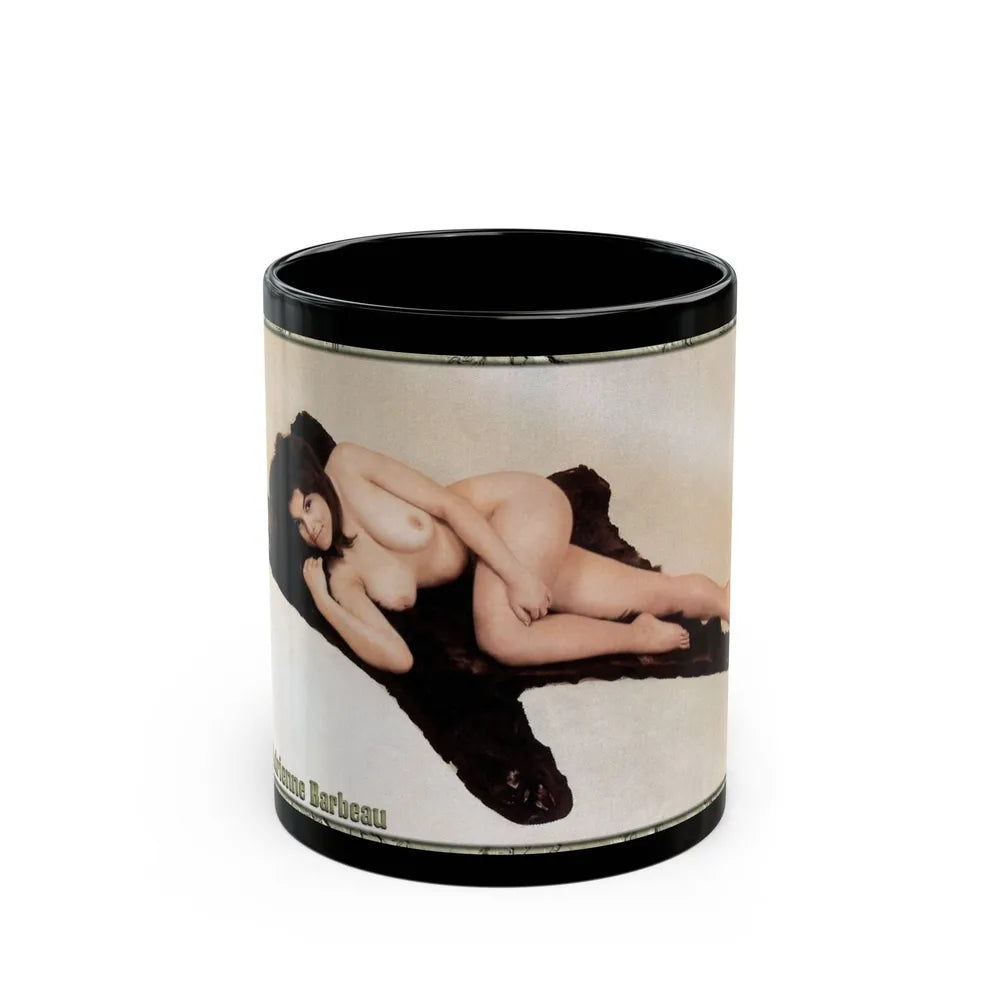 Adrienne Barbeau #50 - Topless (Vintage Female Icon) Black Coffee Mug-11oz-Go Mug Yourself