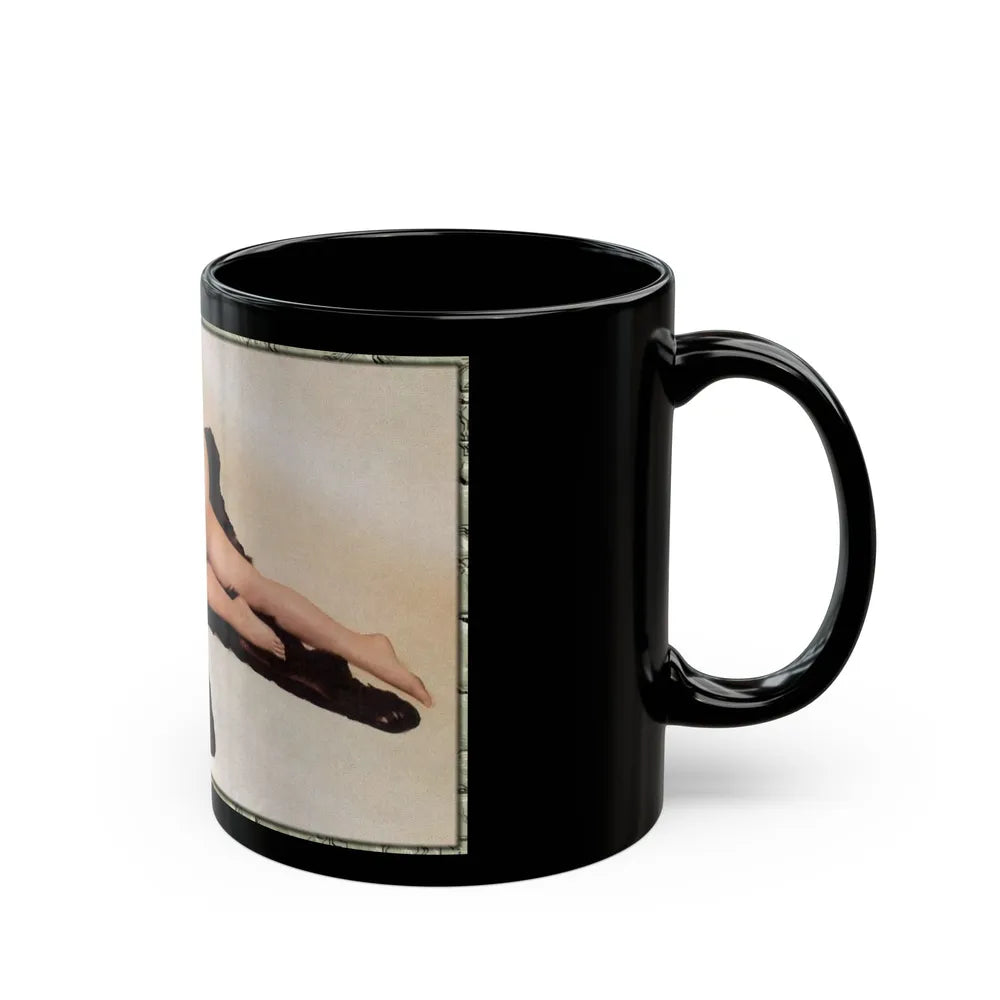 Adrienne Barbeau #50 - Topless (Vintage Female Icon) Black Coffee Mug-Go Mug Yourself