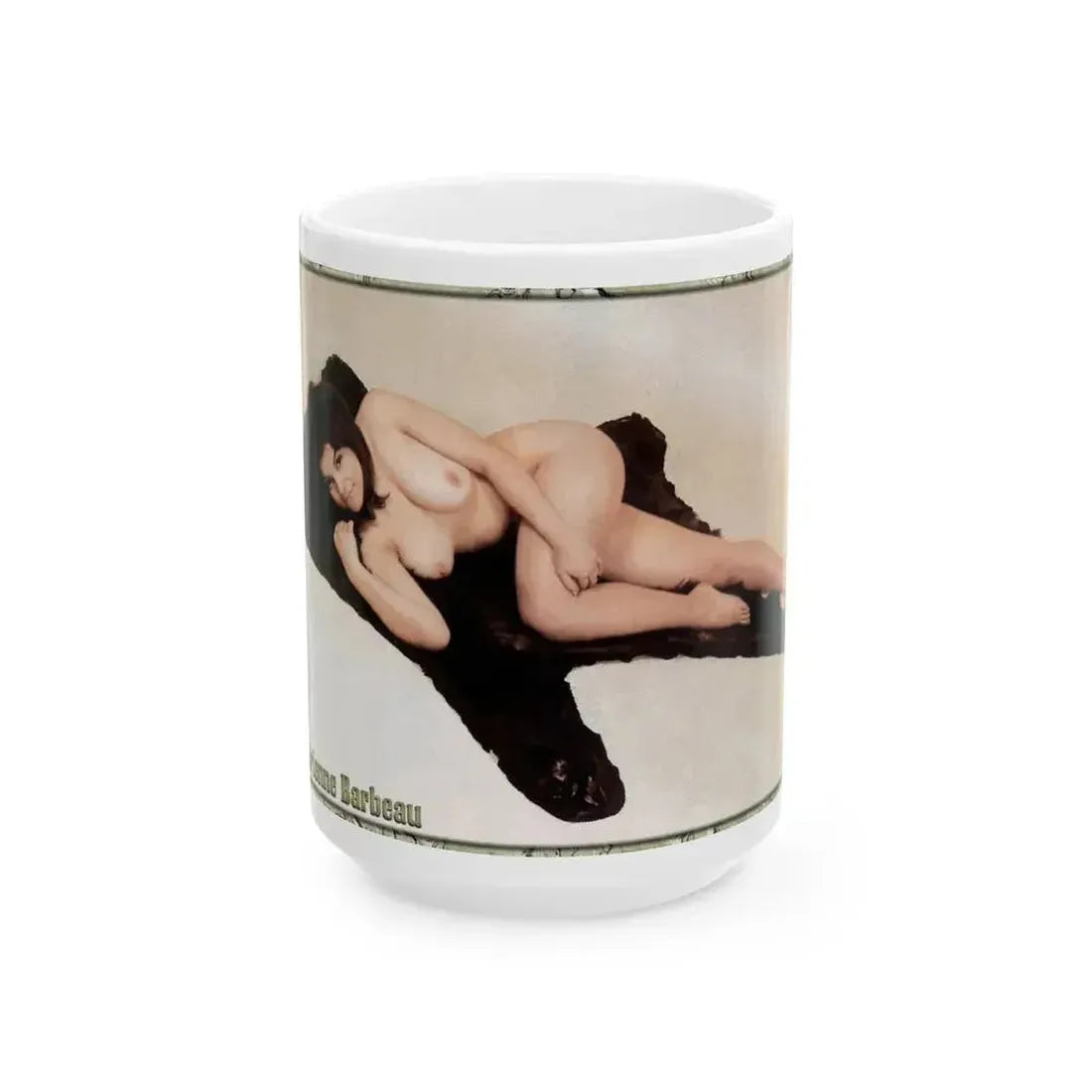 Adrienne Barbeau #50 - Topless (Vintage Female Icon) White Coffee Mug 15oz - Go Mug Yourself