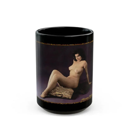 Adrienne Barbeau #55 - Nude (Vintage Female Icon) Black Coffee Mug 15oz - Go Mug Yourself