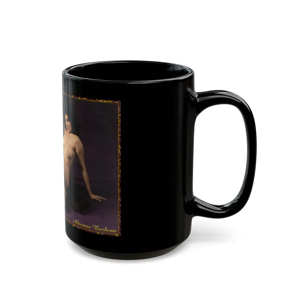 Adrienne Barbeau #55 - Nude (Vintage Female Icon) Black Coffee Mug-Go Mug Yourself