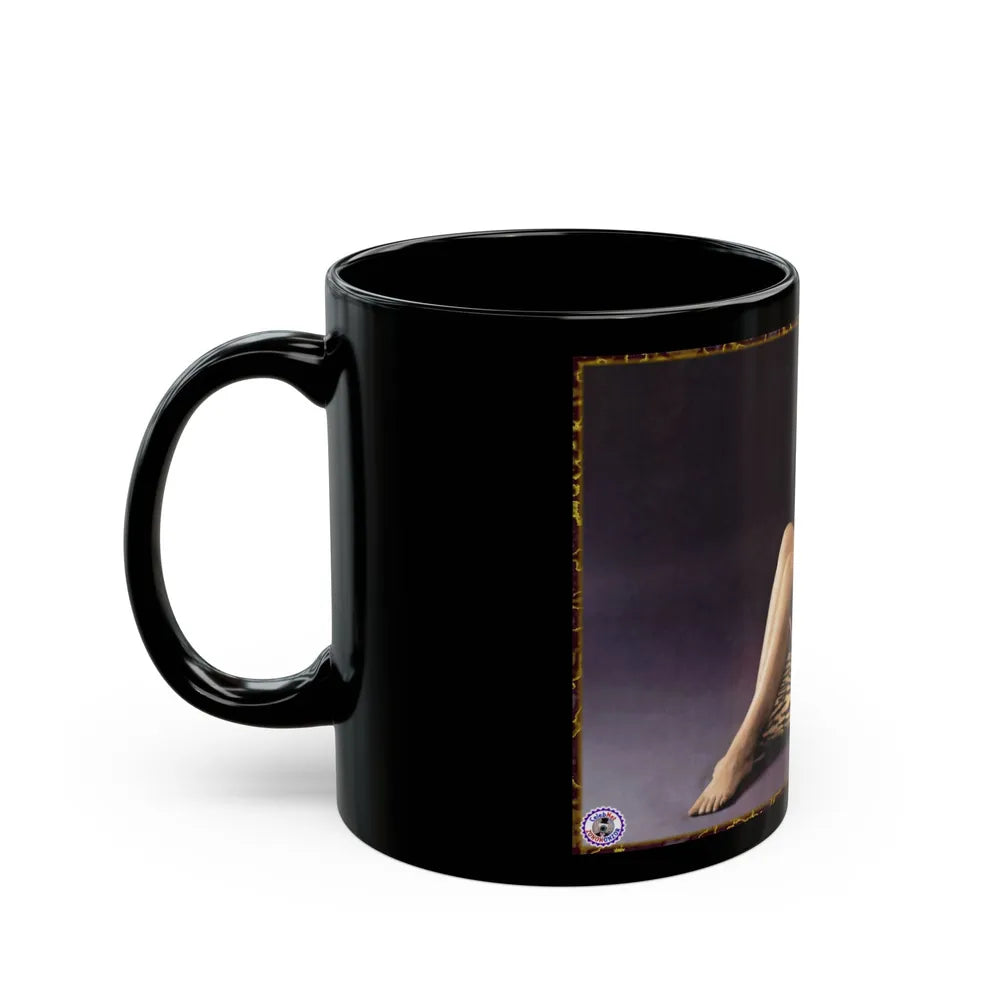 Adrienne Barbeau #55 - Nude (Vintage Female Icon) Black Coffee Mug-Go Mug Yourself